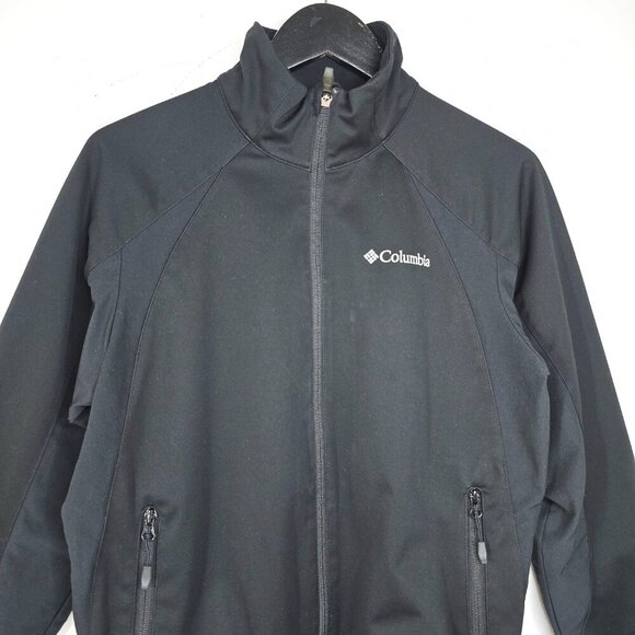 Columbia Omni Wind Block Omni Heat Jacket Mens S Black Windproof Softshell - Picture 7 of 8